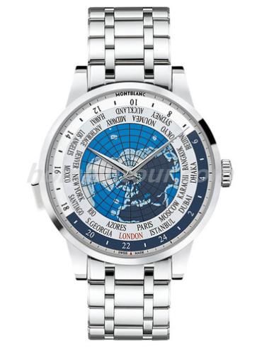 万宝龙U0112309男表大班传承系列-银色表带/表径41~43mm