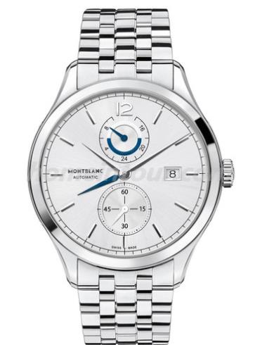 万宝龙U0112648男表传承精密计时系列-银色表带/表径41~43mm