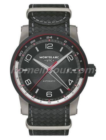 万宝龙114880男表时光行者系列-黑色表带/表径42mm