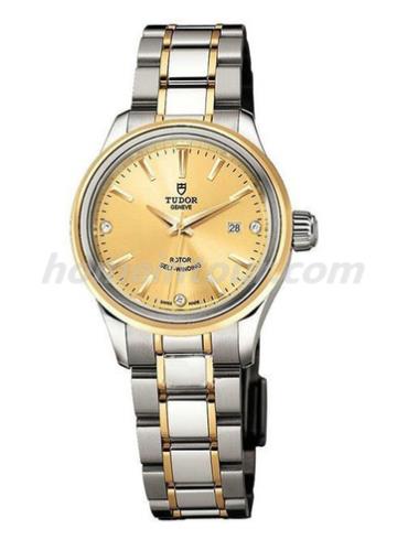 帝舵12303-65033di女表Style风尚系列-间金色表带/表径34mm