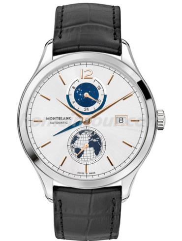 万宝龙U0113779男表传承精密计时系列-黑色表带/表径41mm