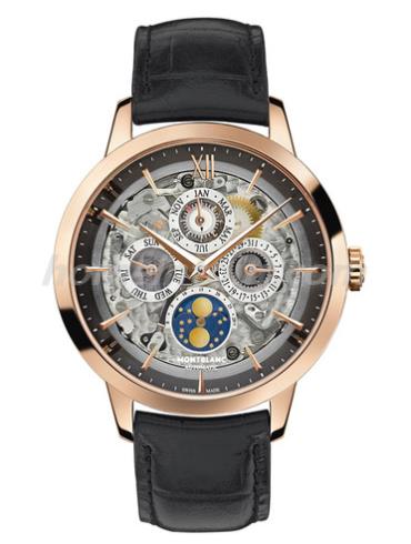 万宝龙U0112310男表传承Chronométrie系列-黑色表带/表径39mm