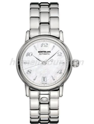 万宝龙107117女表明星系列-银色表带/表径36mm