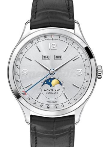 万宝龙U0112538男表传承精密计时系列-黑色表带/表径40mm