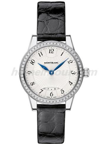 万宝龙U0111208男表宝曦系列-黑色表带/表径27mm