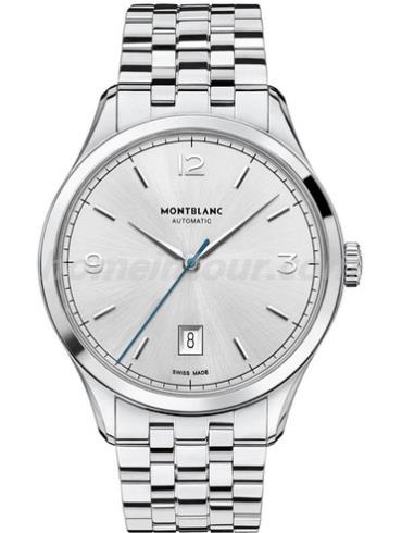 万宝龙U0112532男表传承Chronométrie系列-银色表带/表径40mm