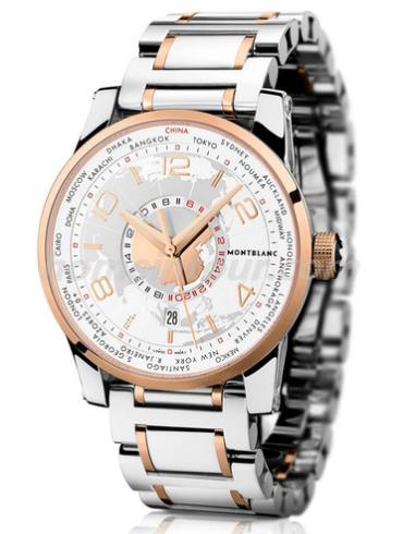 万宝龙110324男表时光行者系列-间金色表带/表径42mm