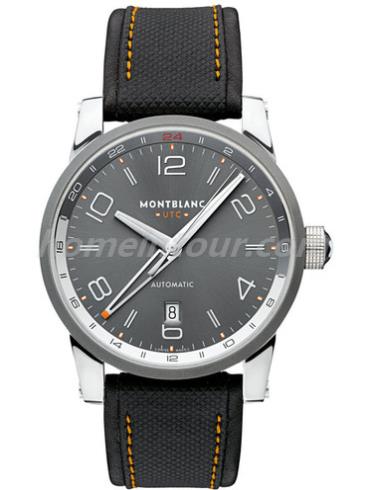 万宝龙U0109137男表时光行者系列-黑色表带/表径42mm