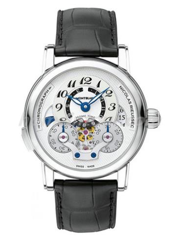 万宝龙U0111835男表尼古拉斯凯世系列-黑色表带/表径41-43mm