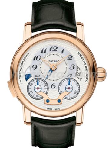 万宝龙U0111834男表尼古拉斯凯世系列-黑色表带/表径43mm