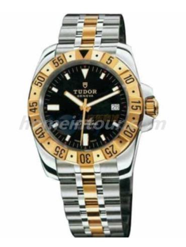 帝舵20013-62103_Black男表运动系列-间金色表带/表径41mm