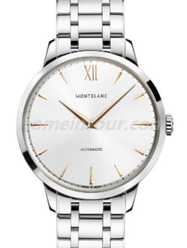 万宝龙U0110696男表大班传承系列-银色表带/表径41-43mm