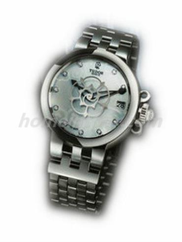 帝舵35400_Steel女表玫瑰系列-银色表带/表径30mm