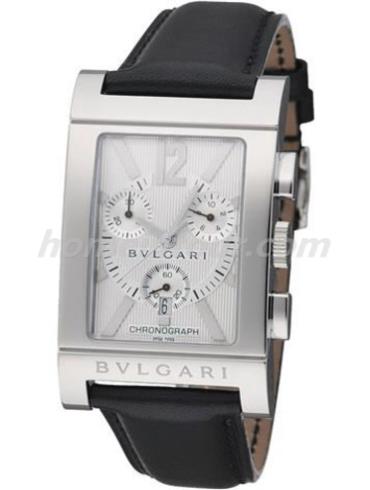 宝格丽RTC49C6LSLD男表RETTANGOLO系列-黑色表带/表径29x49mm