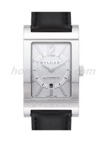 宝格丽RT45C6LSLD男表RETTANGOLO系列-黑色表带/表径26x45mm