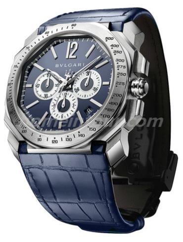 宝格丽BGO41C3SLDCH男表OCTO系列-蓝色表带/表径41mm