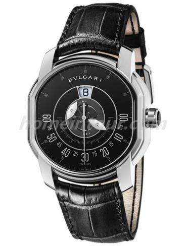 宝格丽BRRW45BGLPAP男表DANIEL ROTH系列-黑色表带/表径45mm