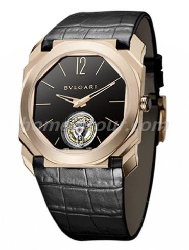 宝格丽BGOP40BGLTBXT男表OCTO系列-黑色表带/表径40mm