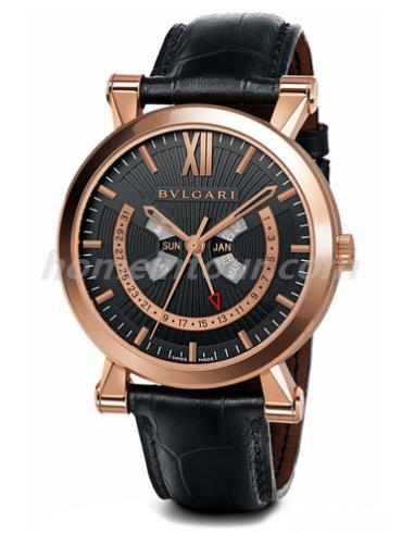 宝格丽SBP42BGLAC男表SOTIRIO BULGARI系列-黑色表带/表径42mm