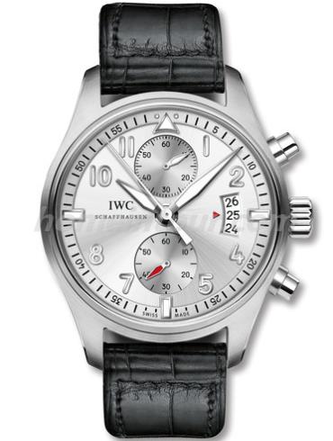 万国IW387809男表飞行员系列-黑色表带/表径&#8211;