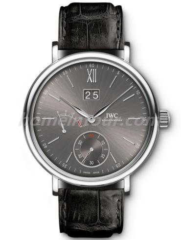 万国IW516101男表柏涛菲诺系列-黑色表带/表径45mm