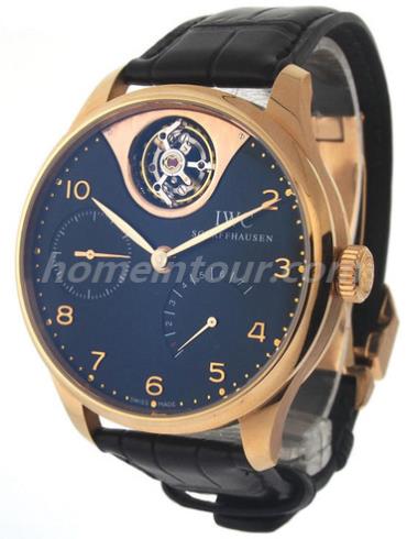 万国IW504210男表葡萄牙系列-黑色表带/表径44.2mm