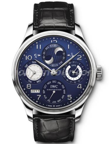 万国IW502121男表葡萄牙系列-黑色表带/表径44.2mm