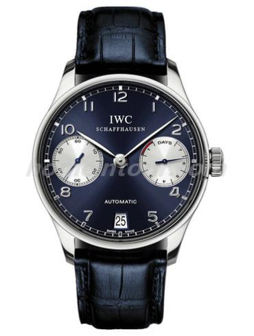 万国IW500112男表葡萄牙系列-蓝色表带/表径42.3mm