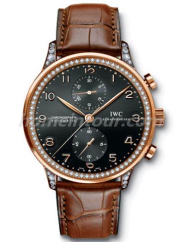 万国IW371472男表葡萄牙系列-棕色表带/表径40.9mm