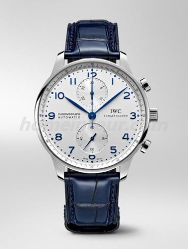 万国IW371446男表葡萄牙系列-蓝色表带/表径40.9mm