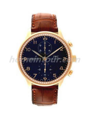 万国IW371444男表葡萄牙系列-棕色表带/表径40.9mm