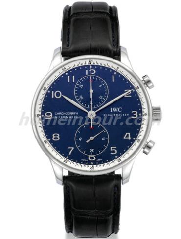 万国IW371432男表葡萄牙系列-蓝色表带/表径40.9mm