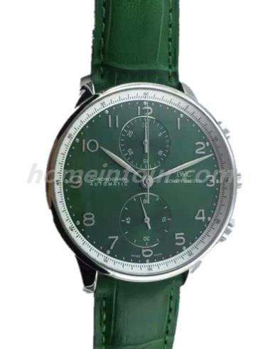万国IW371430男表葡萄牙系列-绿色表带/表径40.9mm