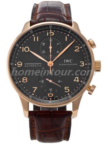 万国IW371415男表葡萄牙系列-棕色表带/表径40.9mm