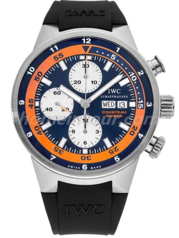 万国IW378101男表海洋系列-蓝色表带/表径44mm