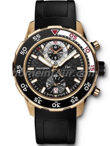 万国IW376903男表海洋系列-黑色表带/表径44mm