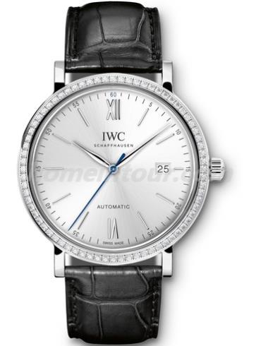 万国IW356514男表柏涛菲诺系列-黑色表带/表径40mm