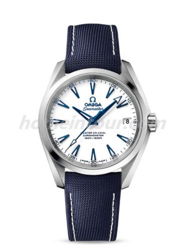 欧米茄231.92.39.21.04.001男表海马系列-蓝色表带/表径38.5mm