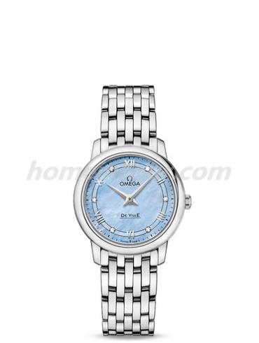 欧米茄424.10.27.60.57.001女表碟飞系列-银色表带/表径27.4mm