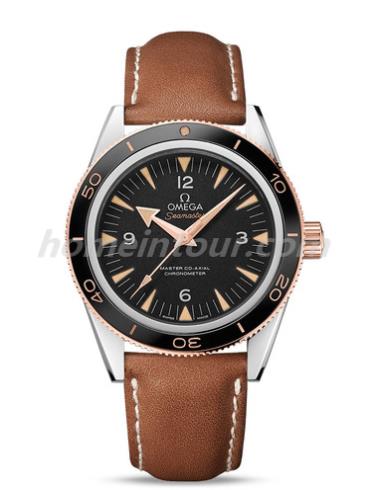 欧米茄233.22.41.21.01.002男表海马系列-棕色表带/表径41mm