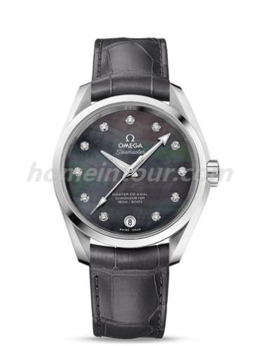 欧米茄231.13.39.21.57.001女表海马系列-灰色表带/表径38.5mm