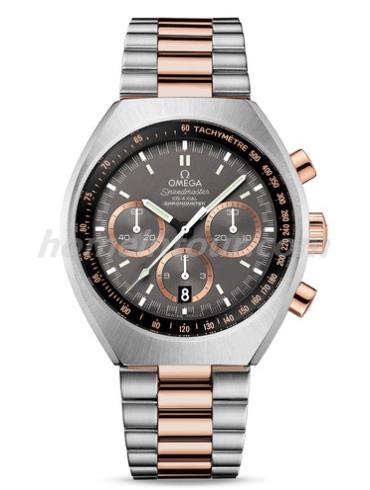 欧米茄327.20.43.50.01.001男表超霸系列-银色表带/表径42.4x46.2mm