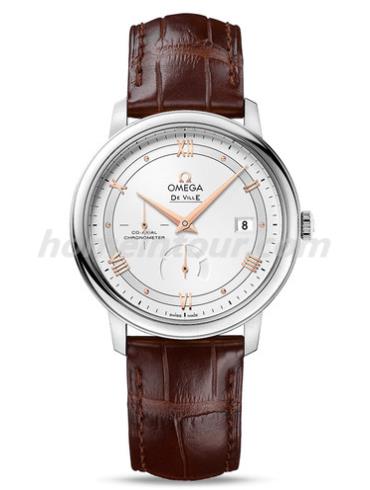 欧米茄424.13.40.21.02.002女表碟飞系列-棕色表带/表径39.5mm