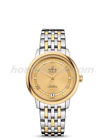 欧米茄424.20.33.20.58.002女表碟飞系列-间金色表带/表径32.7mm