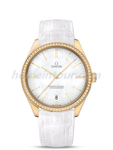 欧米茄432.58.40.21.05.002男表碟飞系列-白色表带/表径40mm