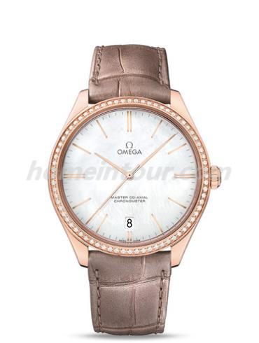 欧米茄432.58.40.21.05.003男表碟飞系列-棕色表带/表径40mm