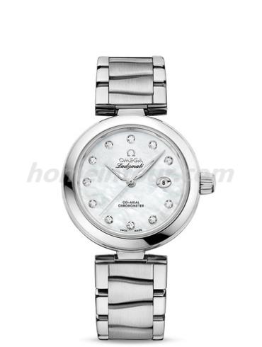 欧米茄425.30.34.20.55.002女表碟飞系列-银色表带/表径34mm