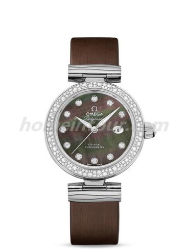 欧米茄425.37.34.20.57.004女表碟飞系列-棕色表带/表径34mm