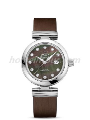 欧米茄425.32.34.20.57.004女表碟飞系列-棕色表带/表径34mm