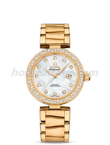 欧米茄425.65.34.20.55.009女表碟飞系列-金色表带/表径34mm